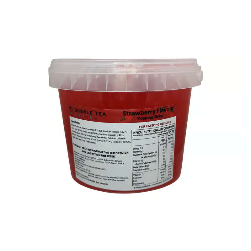 Strawberry Popping Boba - 1KG