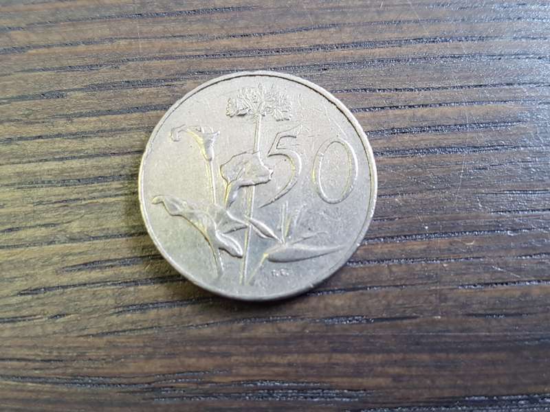 South African 50 CENTS 1966