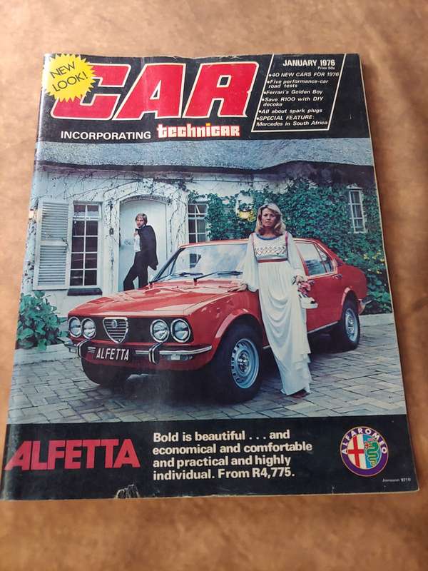 CAR MAGAZINE ALFA ROMEO ALFETTA