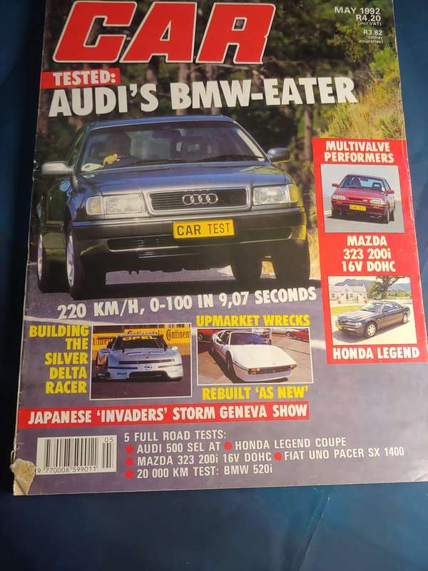 CAR MAGAZINE AUDI 500 MAY 1992