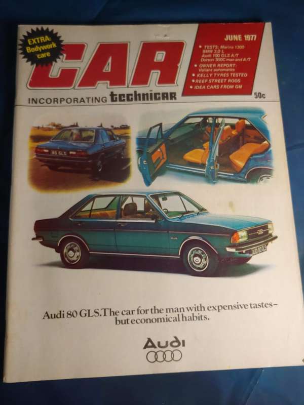 CAR MAGAZINE AUDI 80GLS JUNE 1977