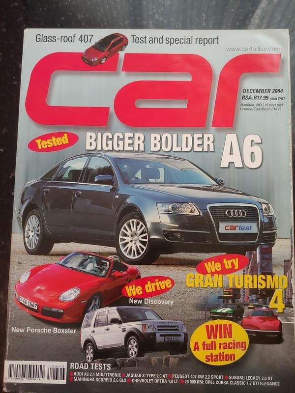 CAR MAGAZINE: AUDI BIGGER BOLDER A6 - DECEMBER 2004