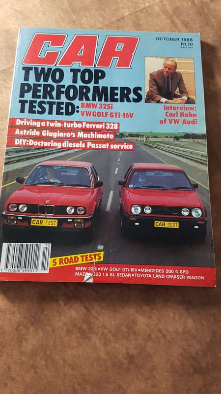 CAR MAGAZINE BMW 325i OCTOBER 1986