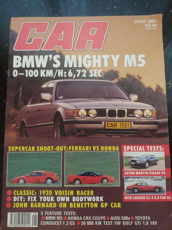 CAR MAGAZINE: BMW'S MIGHTY M5 - JUNE 1991