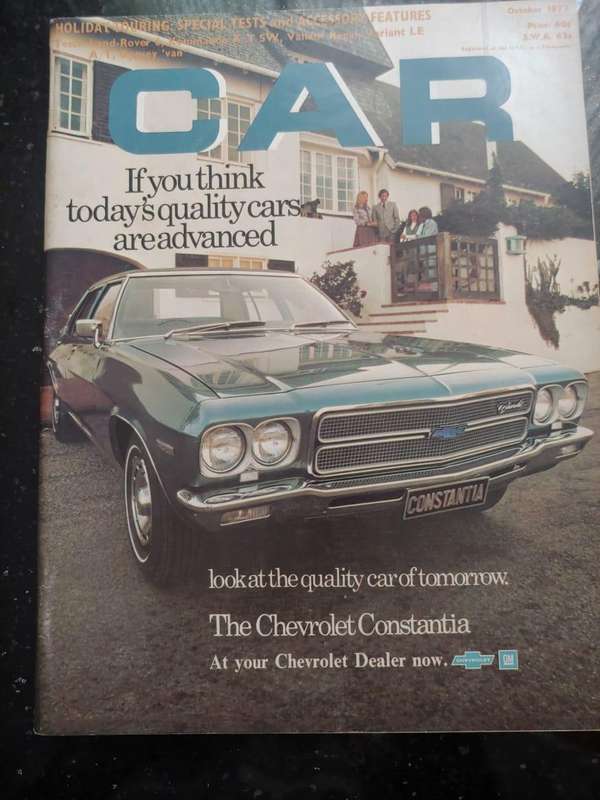 CAR MAGAZINE: CHEVROLET CONSTANTIA - OCTOBER 1972
