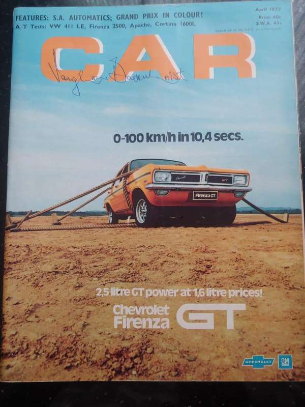 CAR MAGAZINE: CHEVROLET FIRENZA GT - APRIL 1972