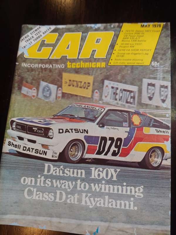 CAR MAGAZINE DATSUN 160Y MAY 1978