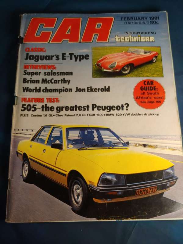 CAR MAGAZINE JAGUAR 'S E- TYPE FEBRUARY 1981