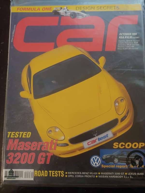 CAR MAGAZINE: MASERATI 3200 GT - OCTOBER 1999