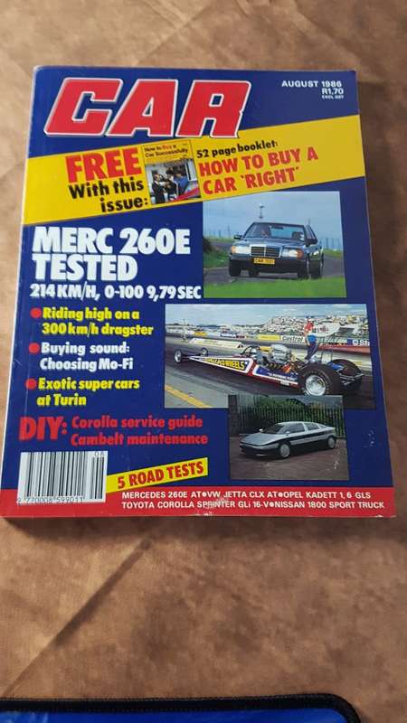 CAR MAGAZINE (MERCEDES 260E TESTED) AUGUST 1986