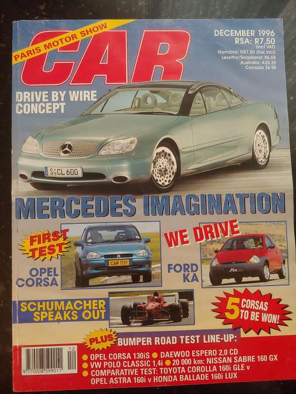 CAR MAGAZINE: MERCEDES F200 IMAGINATION - DECEMBER 1996