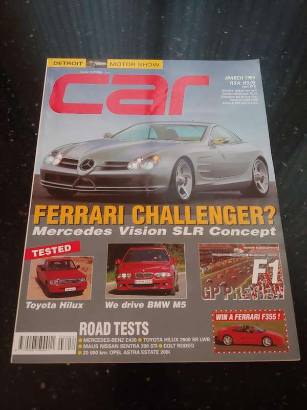 CAR MAGAZINE: MERCEDES SLR CONCEPT - MARCH 1999