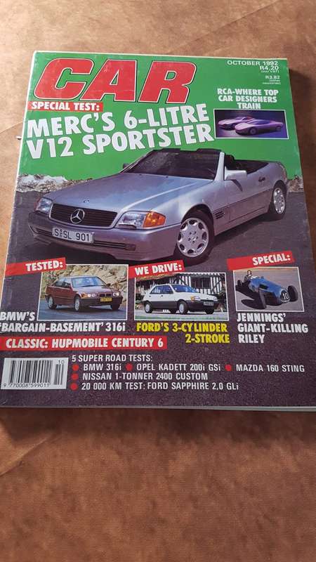 CAR MAGAZINE (MERCEDES 6 LITRE V12 SPORTSTER) OCTOBER 1992