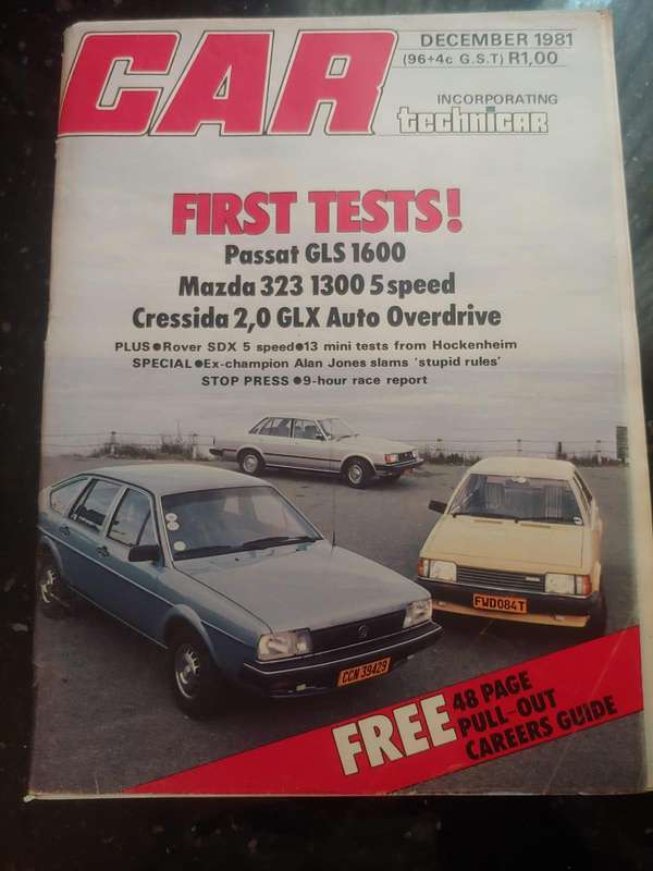 CAR MAGAZINE: VOLKSWAGEN PASSAT GLS 1600 - DECEMBER 1981