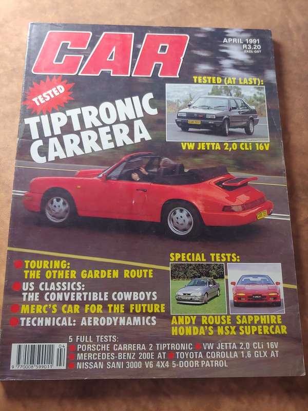 CAR MAGAZINE PORSCHE CARRERA 2 TRIPTRONIC -APRIL 91