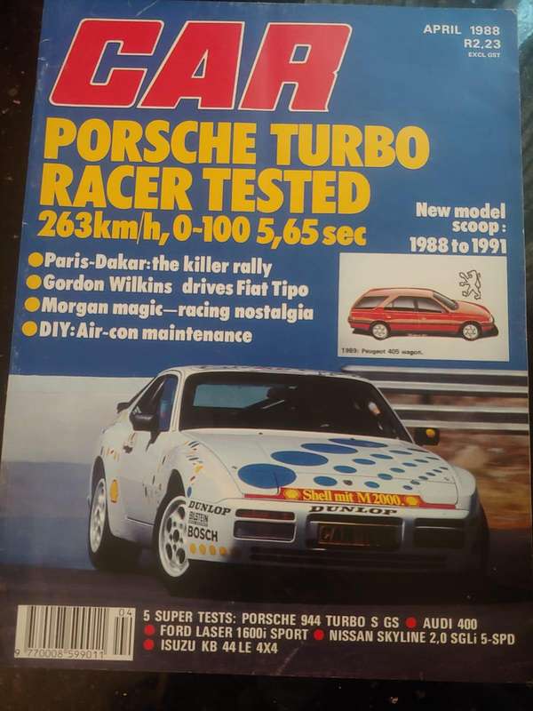 CAR MAGAZINE: PORSCHE 944 TURBO RACER - APRIL 1988