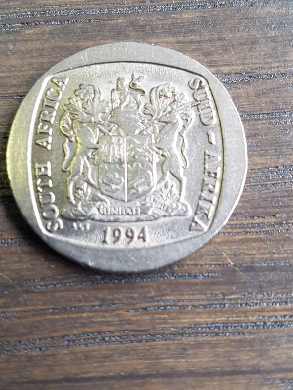 South Africa 5 Rand ( Presidential Inauguration) 1994