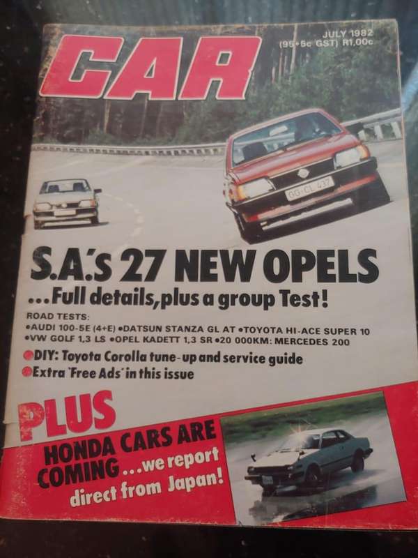 CAR MAGAZINE: S.A.'S 27 NEW OPELS JULY 1982