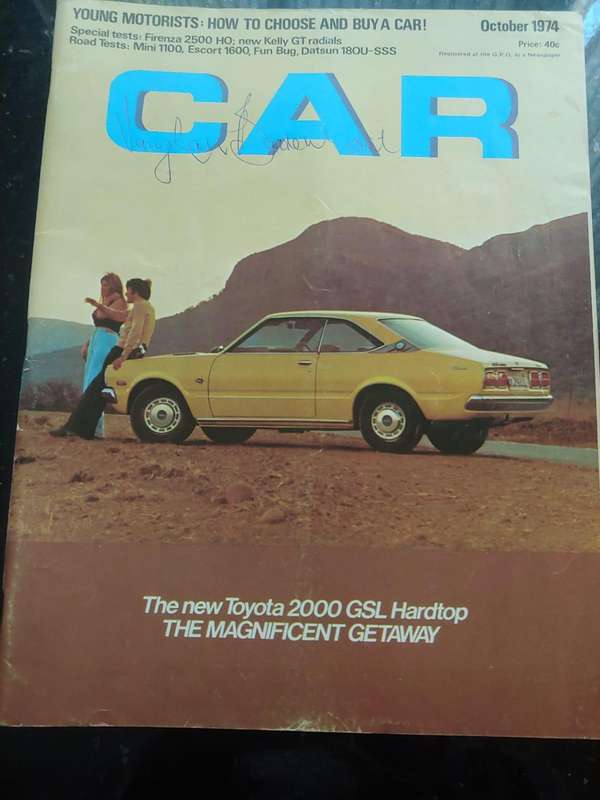 CAR MAGAZINE: TOYOTA 2000 GSL - OCTOBER 1974