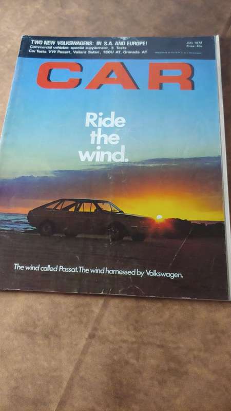 CAR MAGAZINE VOLKSWAGEN PASSAT (RIDE THE WIND) JULY 1974