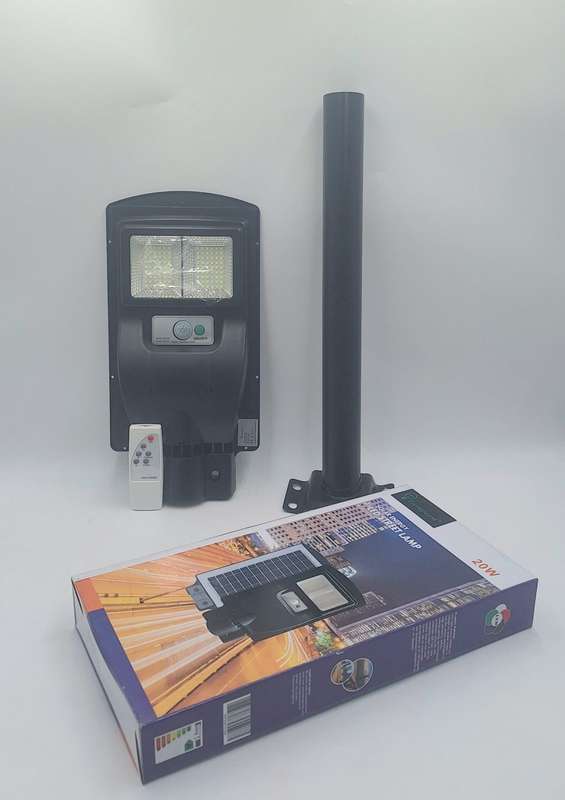 Tempest  20w LED Solar Street Light with solar panel & remote control