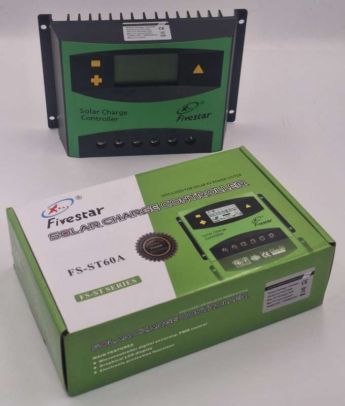 Fivestar  12v/24v 60a PWM Solar Charge Controller