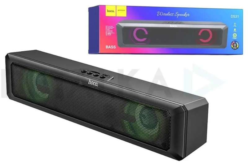 Hoco DS31 Wireless Bluetooth Speaker with RGB Lights (Black)