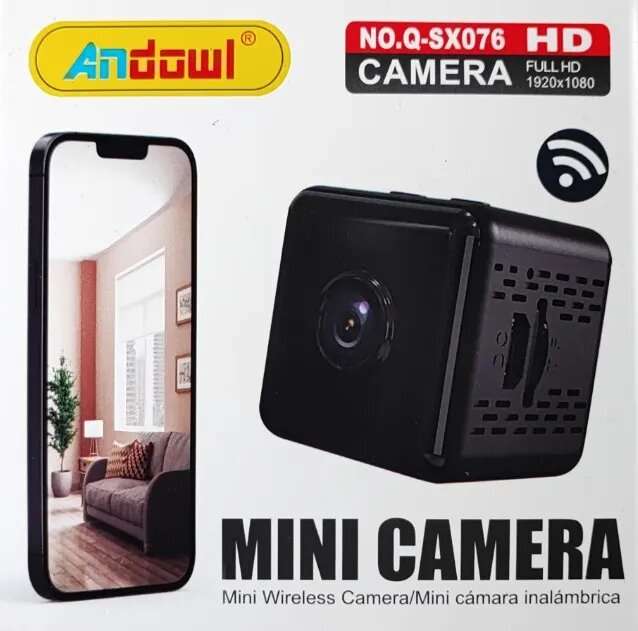 ANDOWL 1080P HD Mini Wireless WIFI IP Camera DVR Compact & Versatile Security Camera