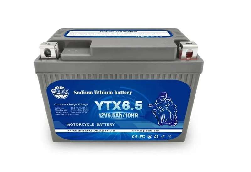 Ingle YTX6.5 12v 6.5ah Sodium Lithium Motorcycle Battery