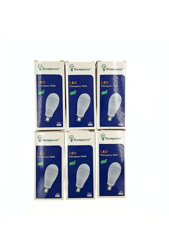 LED Emergency Bulbs 20w Tempest- 6 Pack