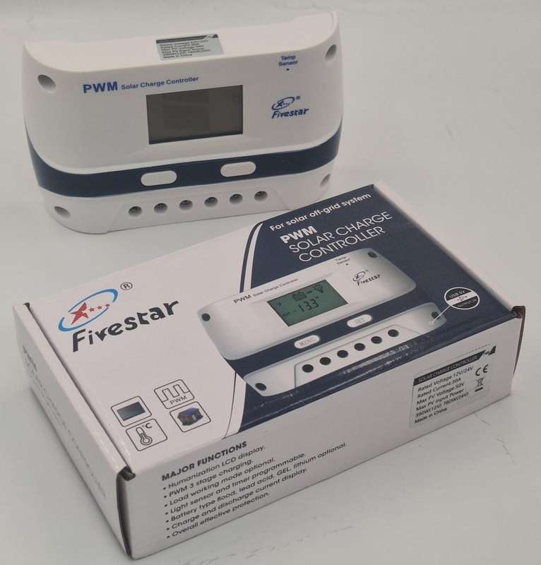 Fivestar  12v/24v 30a PWM Solar Charge Controller