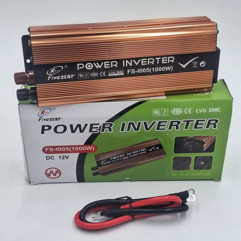 Fivestar 12v 1000w Power inverter (Gold)