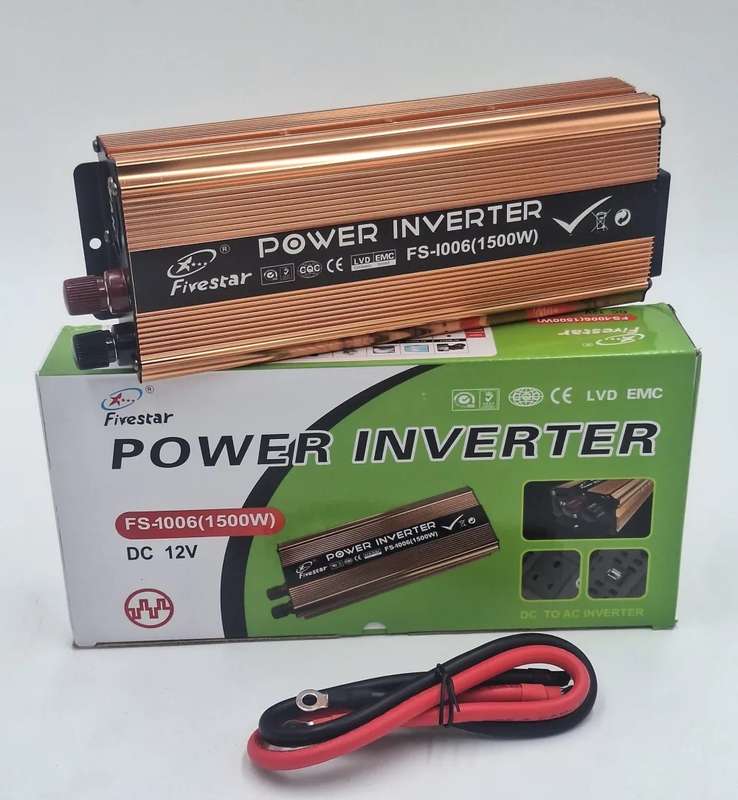 Fivestar 12v 1500w Power inverter (Gold)