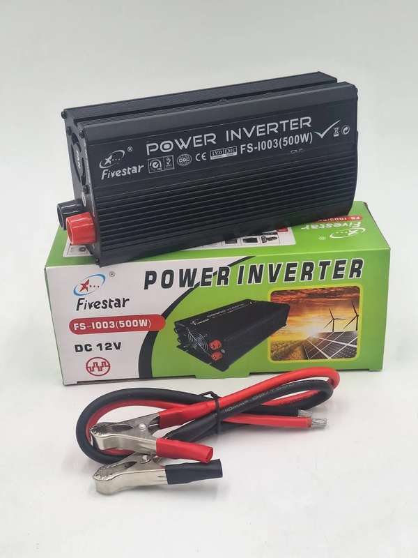 Fivestar 12v 500w Power inverter (black)