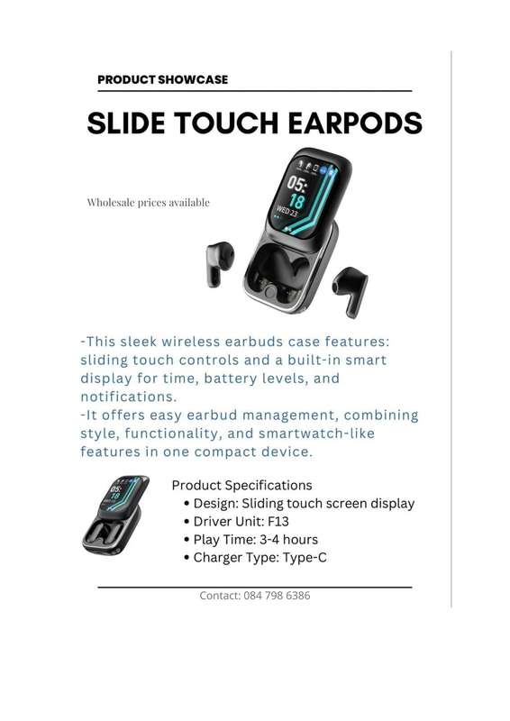 Slide cover earpods