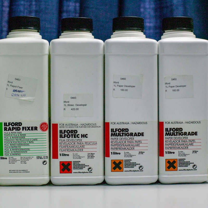 Ilford Darkroom Chemistry (Fixer & Developer)