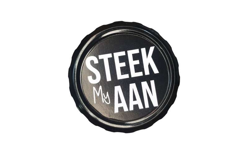 Novelty Gift Candle Steek My Aan As Jy Kak Aanvang - Black Cherry Scented Candle