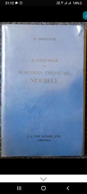 A GRAMMAR OF NORTHERN TRANSVAAL NDEBELE