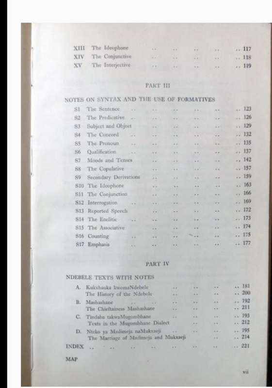 A GRAMMAR OF NORTHERN TRANSVAAL NDEBELE