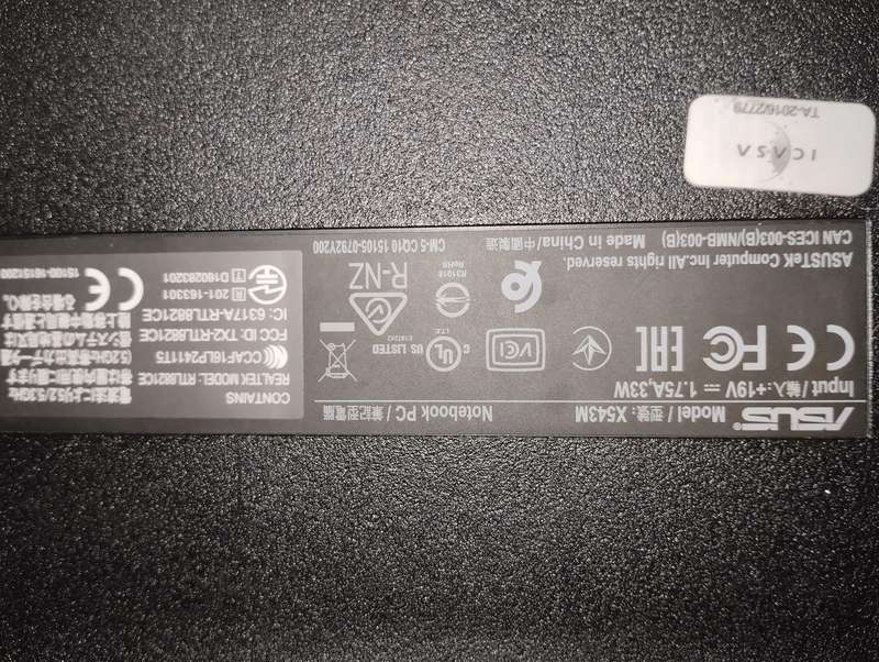 Asus X543M Laptop - Intel N4020