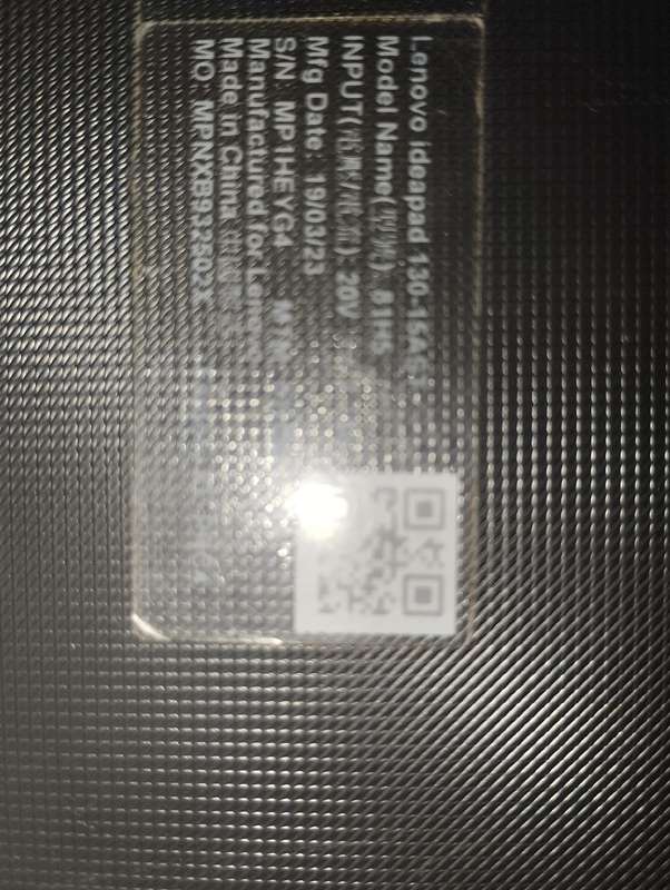 Lenovo Ideapad 130-15ast 81HN