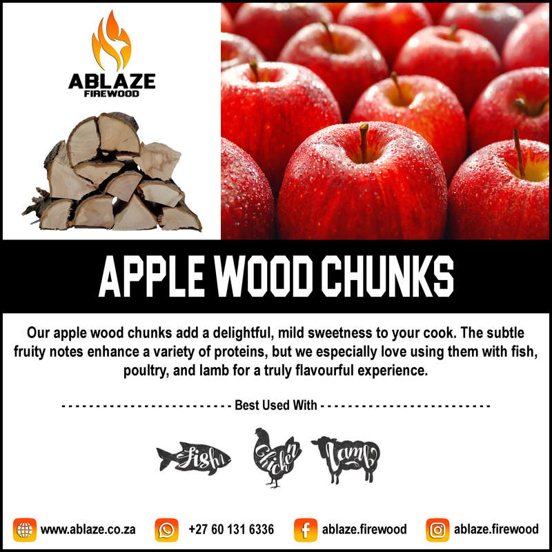 Apple Wood Smoking Chunks | Per Box