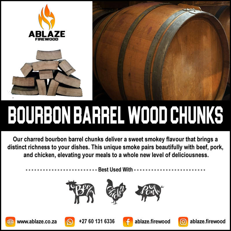 Bourbon Barrel Wood Smoking Chunks | Per Box