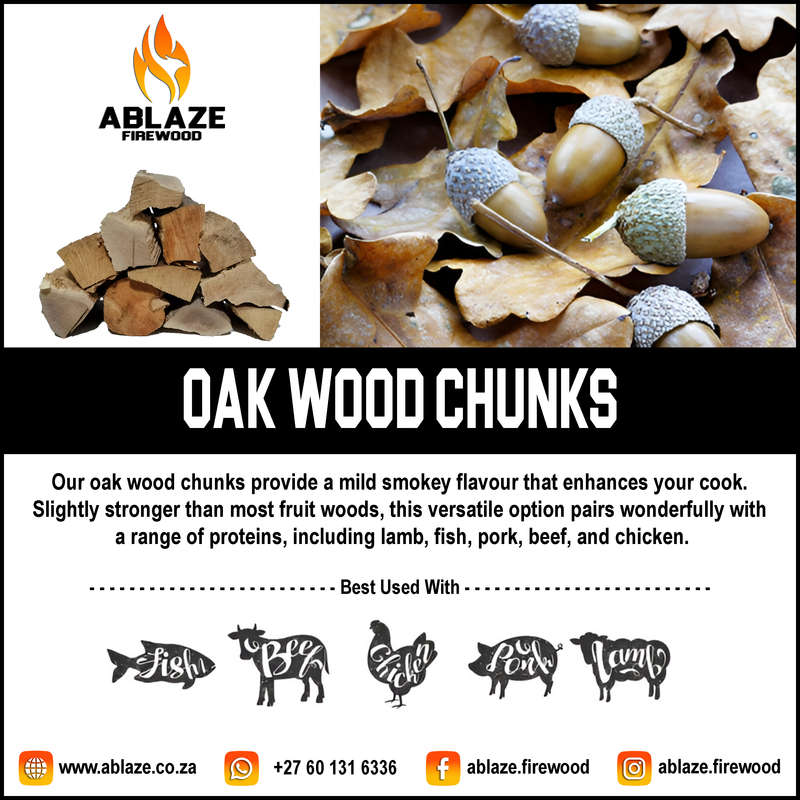 Oak Wood Smoking Chunks | Per Box