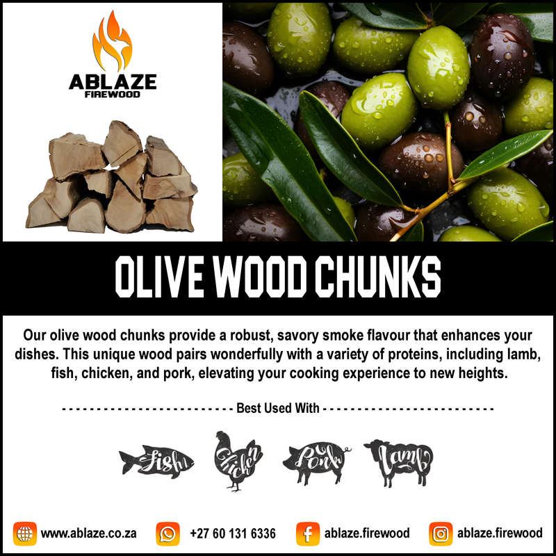 Olive Wood Smoking Chunks | Per Box
