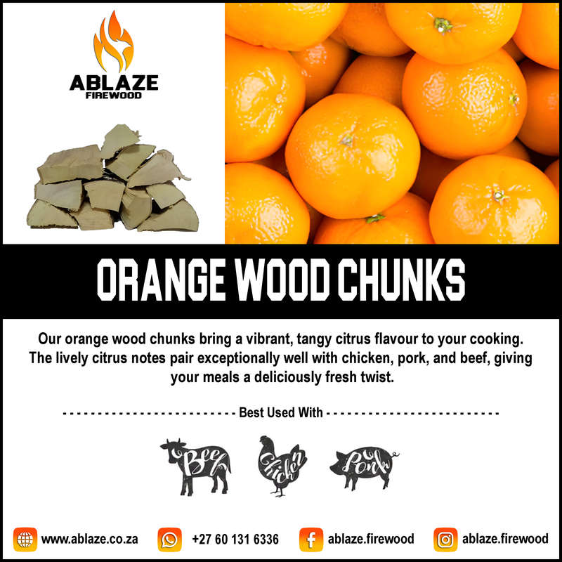 Orange Wood Smoking Chunks | Per Box