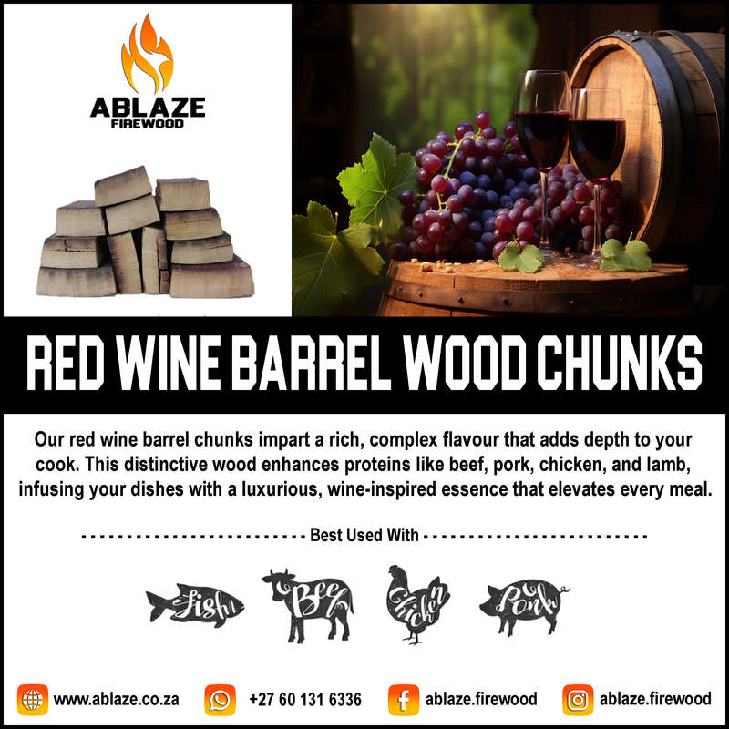Red Wine Wood Smoking Chunks | Per Box