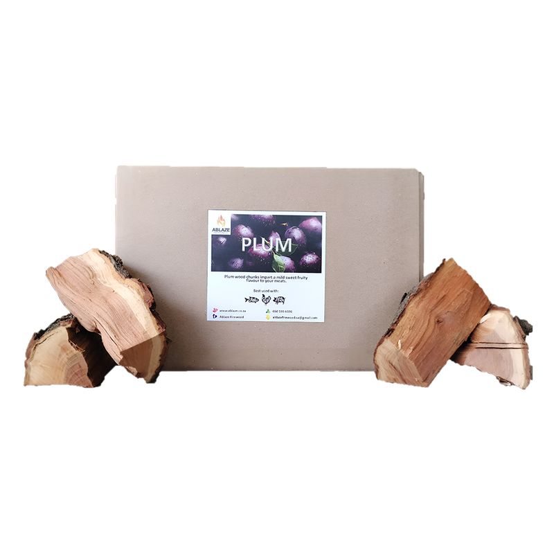 Plum Wood Smoking Chunks | Per Box
