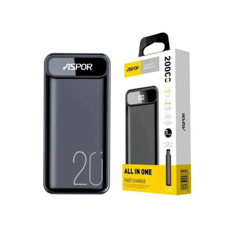 ASPOR A396 PD 20000mAh 22.5W Fast Charging Power Bank