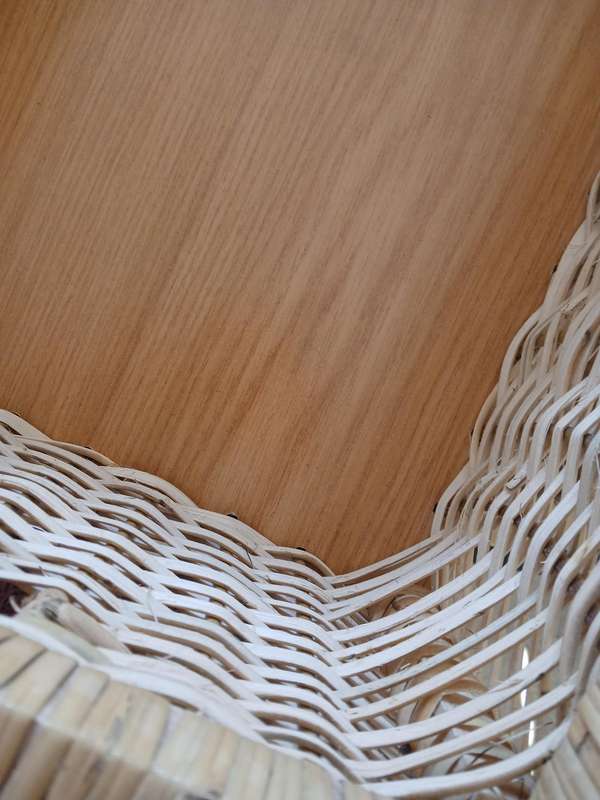 Natural Cane Baskets on Oak Melamine Board (x2)